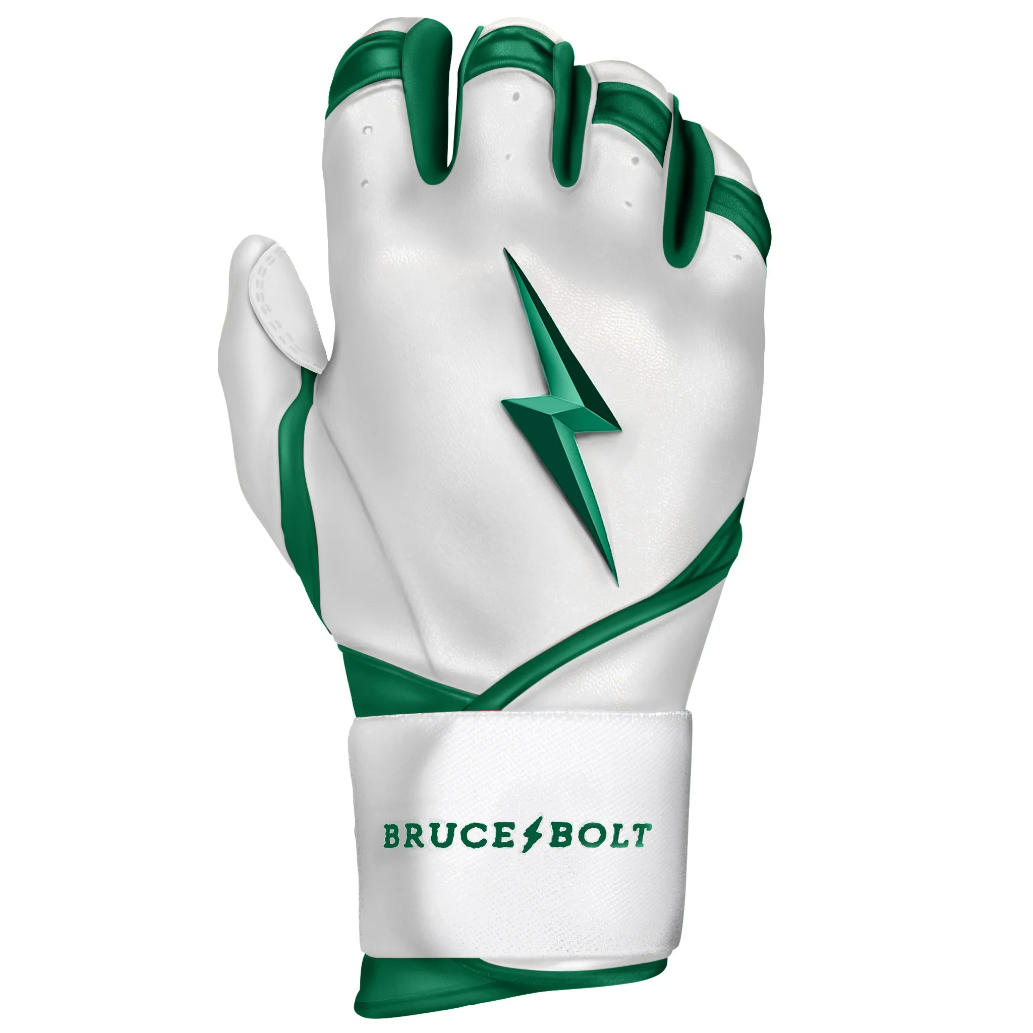 PREMIUM PRO CHROME Series Long Cuff Batting Gloves | GREEN