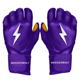 PREMIUM PRO Long Cuff Batting Gloves | Purple