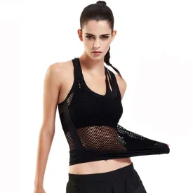 Sexy Meshed Yoga Sleeveless