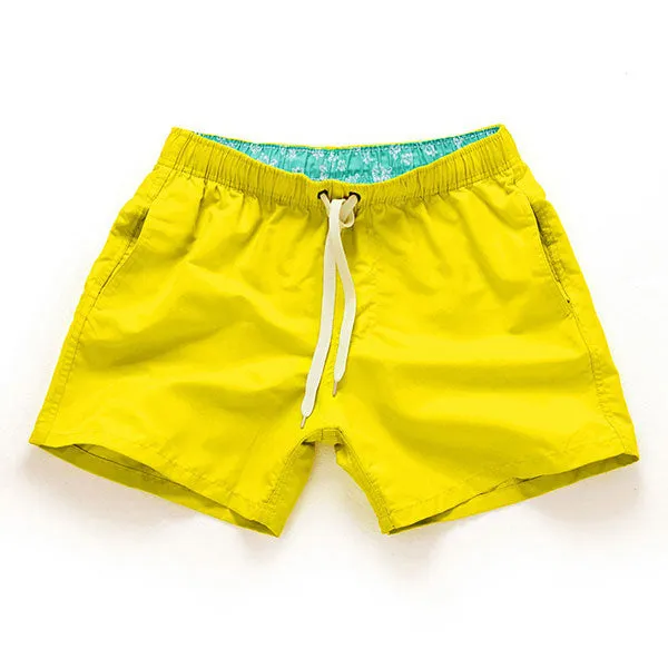 Solid Color Quick Dry Board Shorts