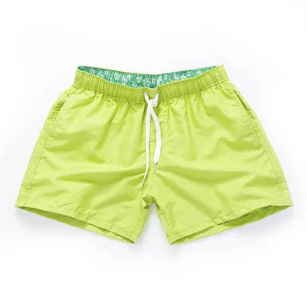 Solid Color Quick Dry Board Shorts