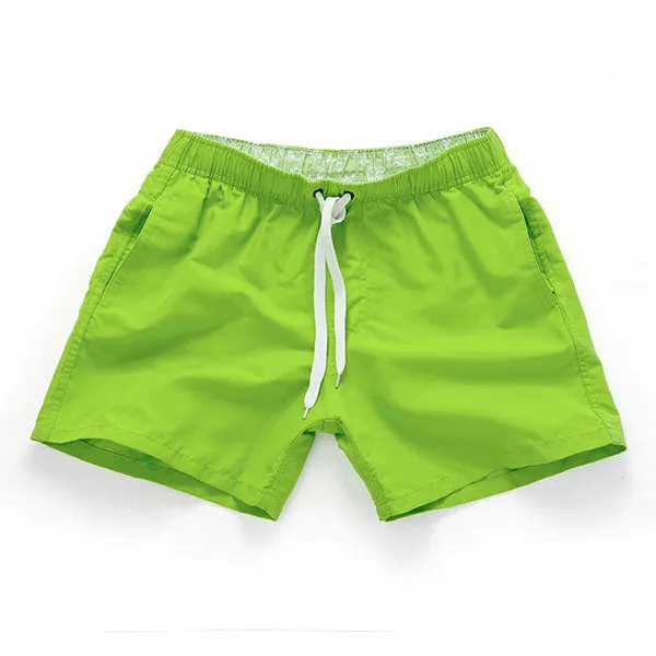 Solid Color Quick Dry Board Shorts