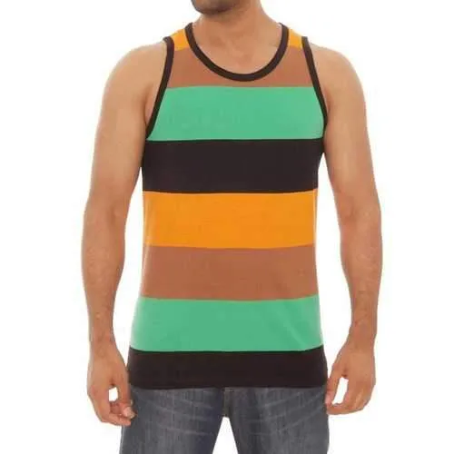 Striped Sleeveless Cotton Breathable Casual Tops