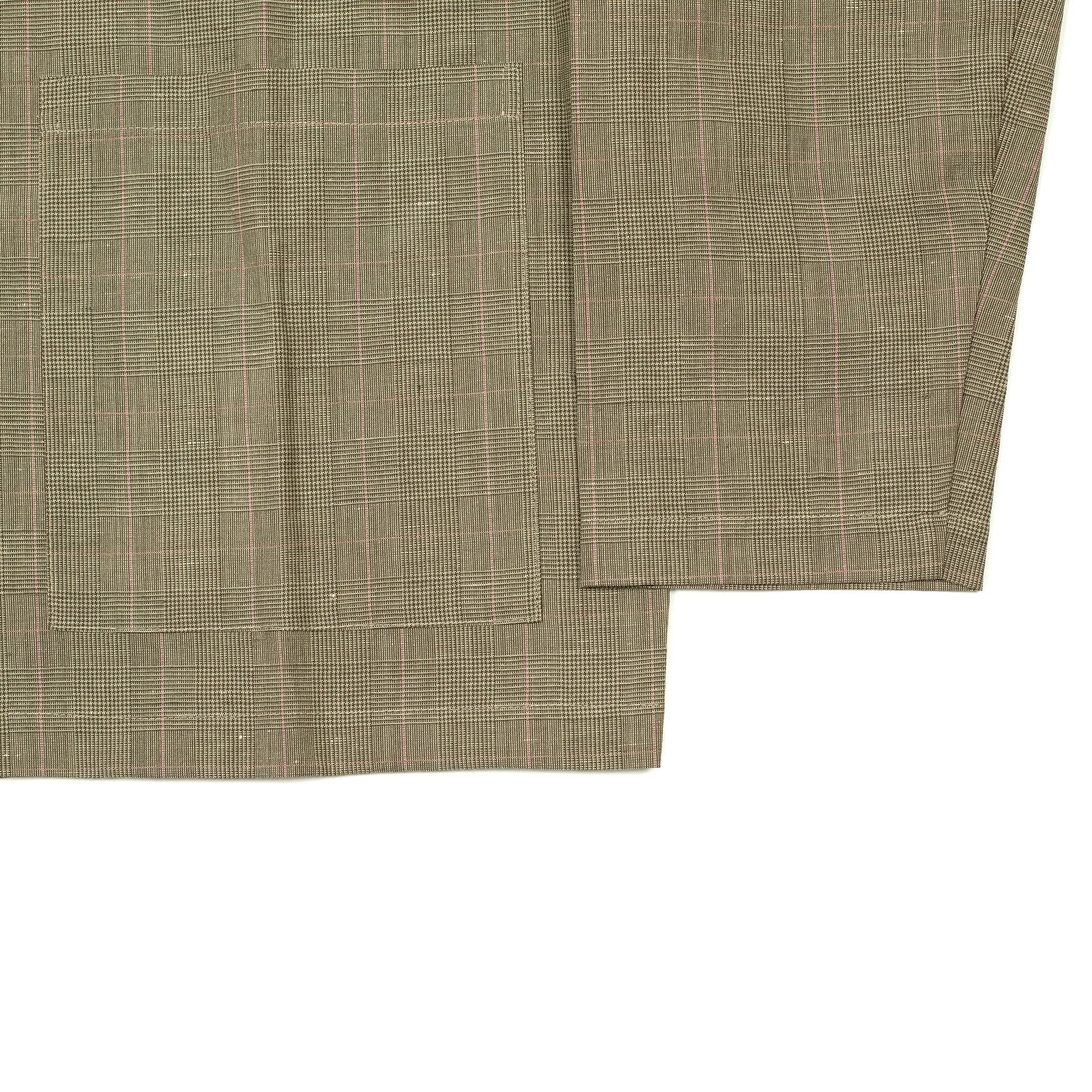 Tisserand Air relaxed jacket in deadstock Prince-of-Wales wool linen