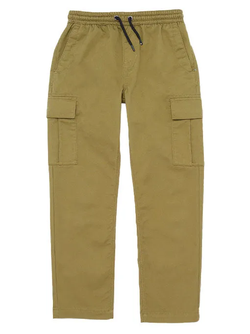 Volcom Kids' March Cargo Elastic Pant Old Mills