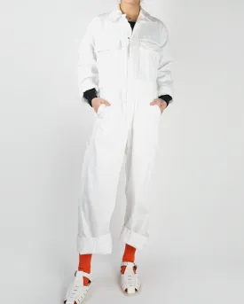 White Cotton Jumpsuits