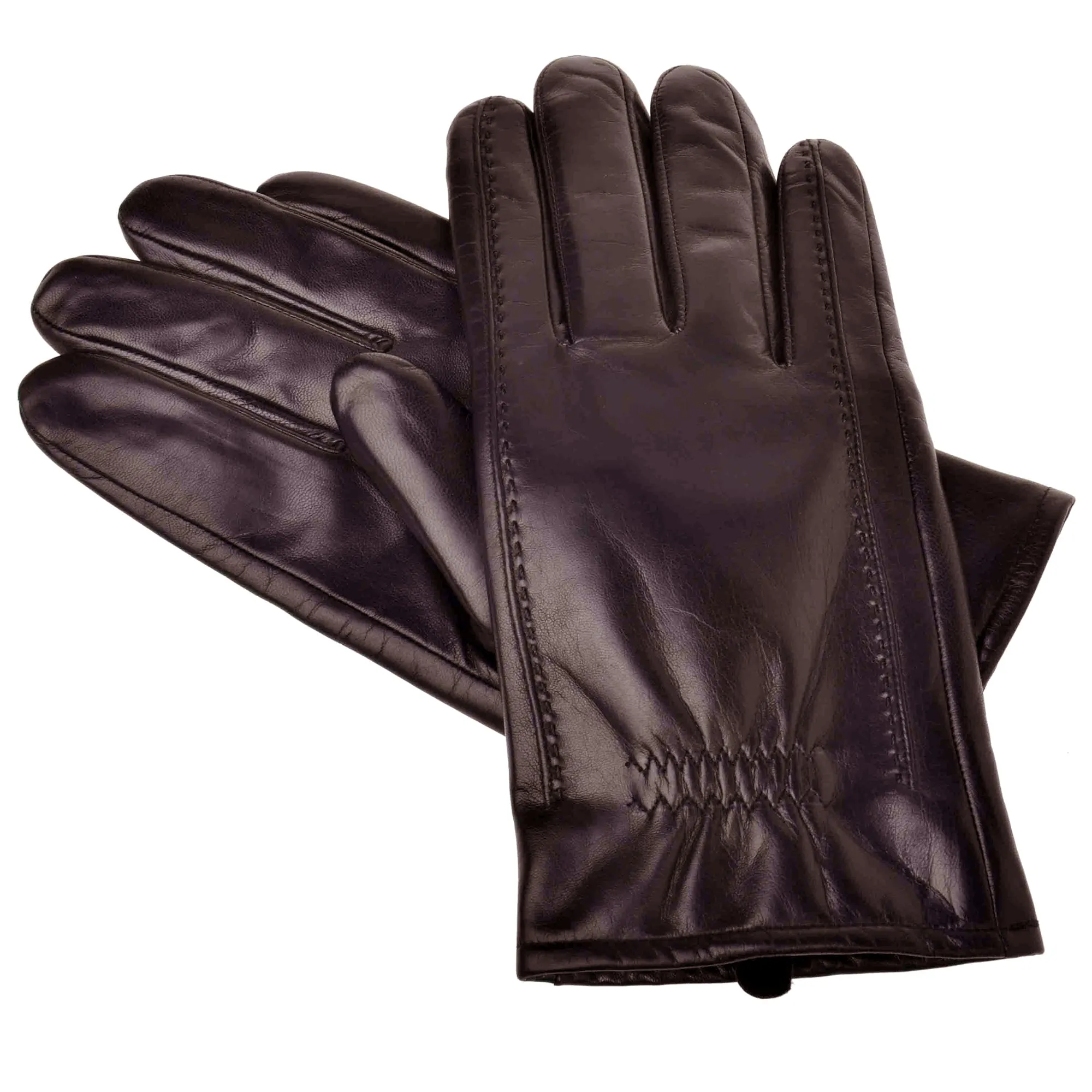 YISEVEN Men's Buttery-Soft Lambskin Leather Gloves