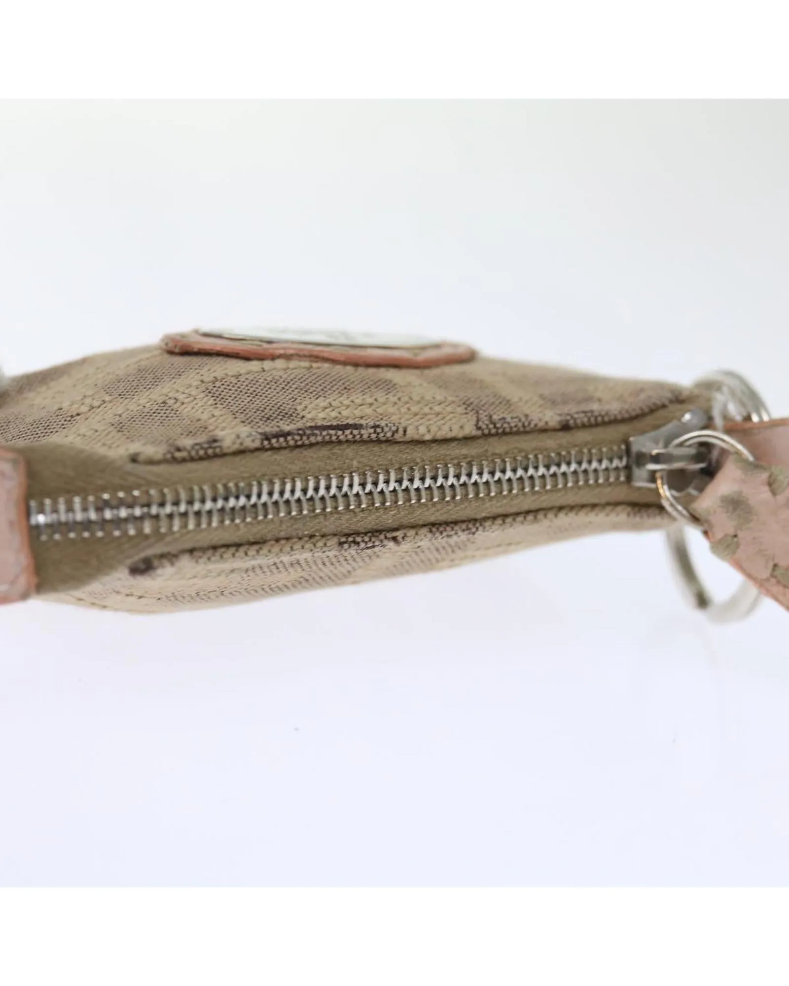 Zucca Canvas Pouch Set with Black Beige and Brown Colors