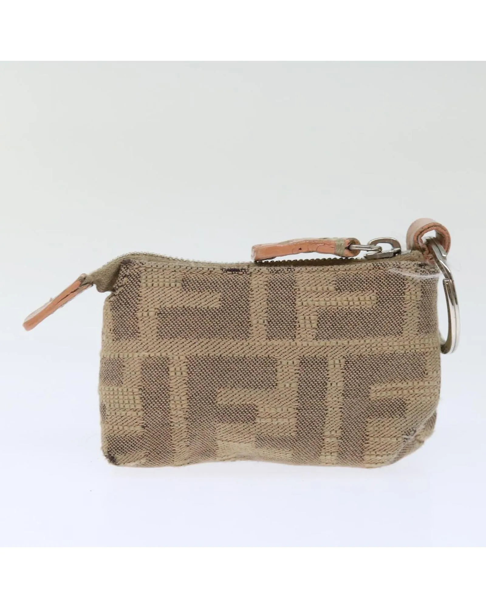 Zucca Canvas Pouch Set with Black Beige and Brown Colors