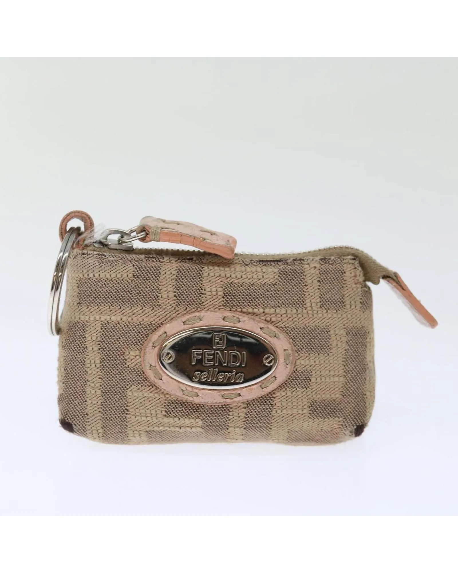 Zucca Canvas Pouch Set with Black Beige and Brown Colors