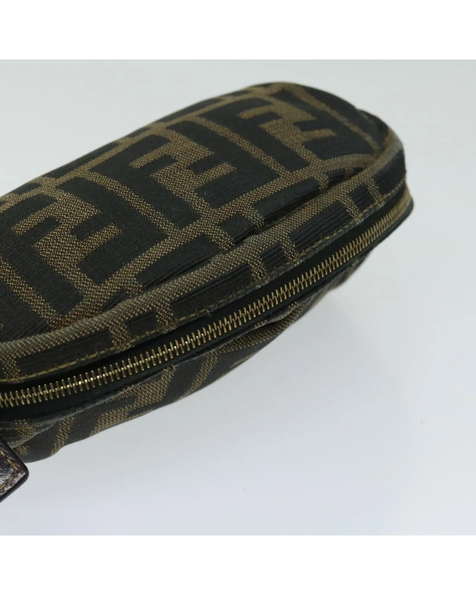 Zucca Canvas Pouch with Surface Rubbing and Scratches